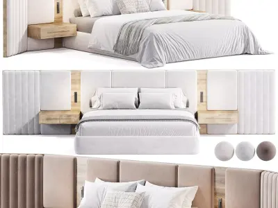 Beacon modern Bed 3D model