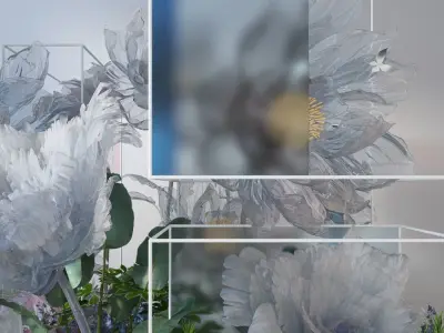 Floristry Fine art display 3D model