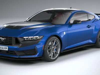 Mustang Dark Horse 2024 3D model