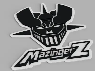Mazinger Z Logo 2 Wall Picture Free 3D print model