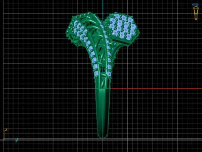 Two Head Women Ring 3DM Womens Ring 3d models 3D print model 3D print model 10