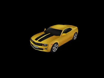 Low Poly Game Ready chevy camaro Low-poly 3D model
