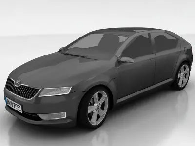 Skoda Vision D Low-poly 3D model