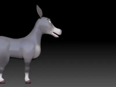 Donkey 3D model buy