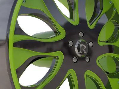 RUCCI FORGED FORZA WHEEL 3D PRINT M 3D print model