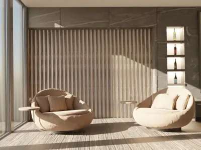 Modern living room Free 3D model