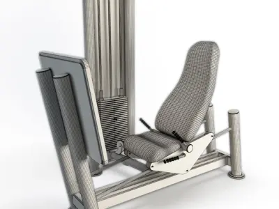 Gym Horizontal Legs Press 3D model