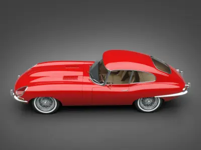 1961 Jaguar E-Type 3 8 Coupe 3D model
