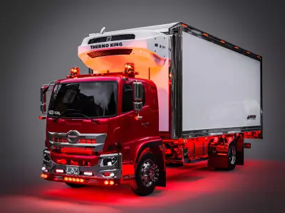 HINO 500 GH8J Box Truck 2020 3D model