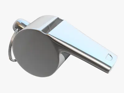Metallic Whistle  3D model