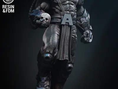 Wicked Marvel Apocalypse sculpture Tested for 3D printing 3D print model