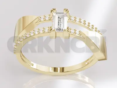 Jewelry Diamond Ring Model RG109 Free 3D print model