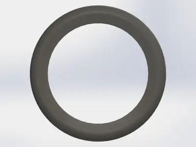Motorcycle Tire Low-poly 3D model