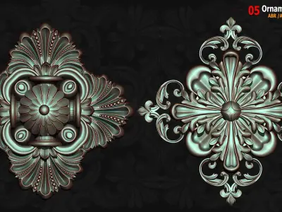 05 Ornament ABR-Alpha-3D Model  3D model