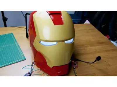 Voice control Iron Man mark3 Helmet-wearable 3D print model