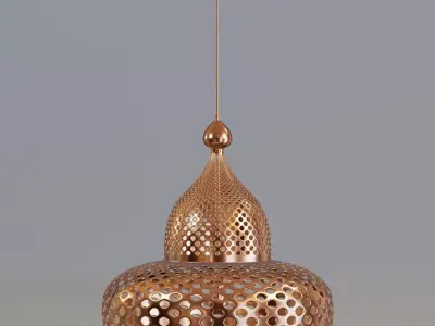 Moroccan pendant ceiling lamp 3D model