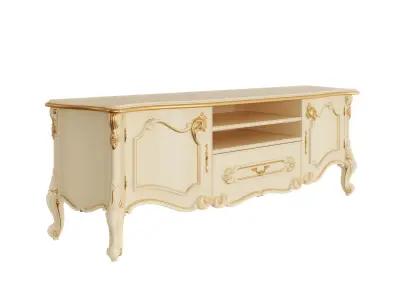 Victorian style TV stand by Modenese 3D model