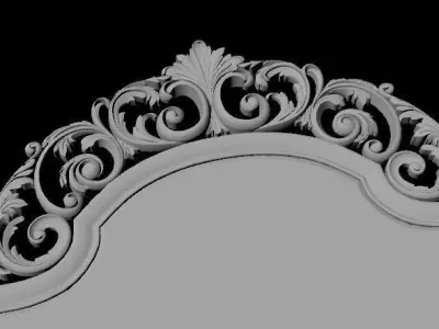 dresser with mirror 3D model