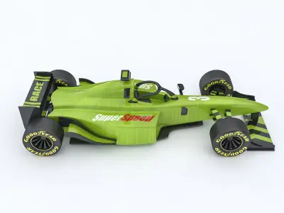 Formula 1 car model 08 Low-poly 3D model