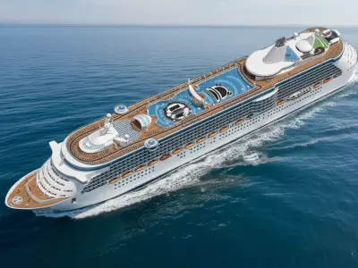 Oasis Class Cruise Ship Royal Caribbean Mega Liner 3D model 3D model