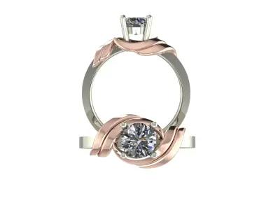 Solitaire Ring 3D print model