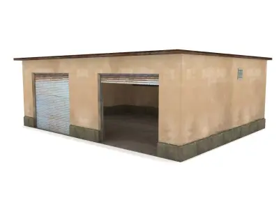 Car Garage - Low Poly Low-poly 3D model