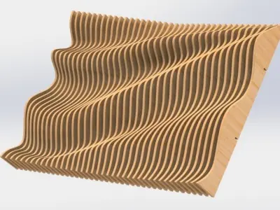 Parametric Wall W 3D model