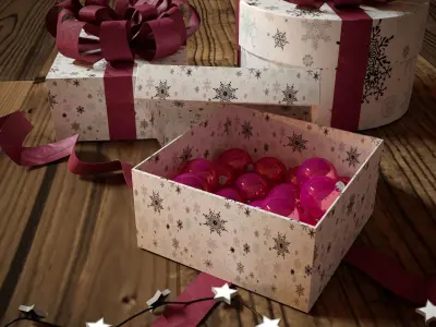 New Year Christmas Presents 3D model