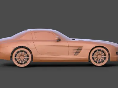 Mercedes-Benz SLS AMG 3D print model