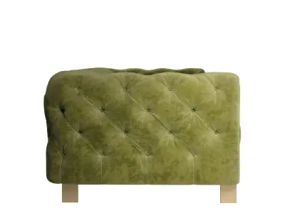 Acanva Luxury Chesterfield Vintage Sofa 3D model