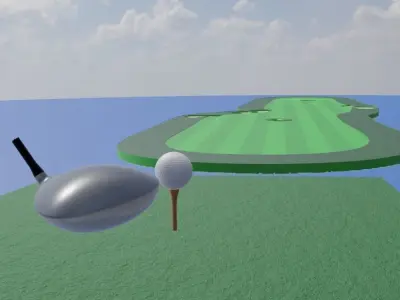 Golf Hole 3D model