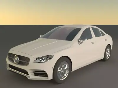 3d modeling mercedes c class sedan 3D model