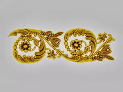 Decor ornament 3D model 01 3D model