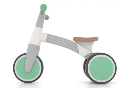 Bike Tricycle for Kids  Low-poly 3D model