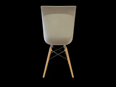 Modern elegant Chair-white Low-poly 3D model