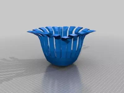 Poly Semi Sphere Vase Free 3D print model
