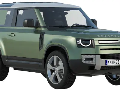 Land Rover Defender 90 2020 3D model