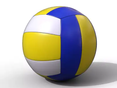 Volleyball Low-poly 3D model