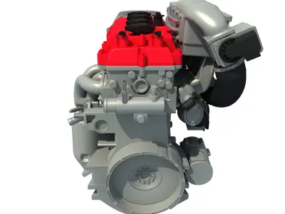 Car Engine 3D model 4