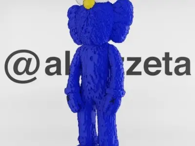 Kaws BFF 8 bits for Print 3D print model