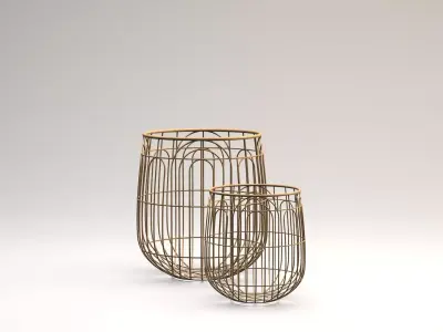 Wicker Basket 3D model