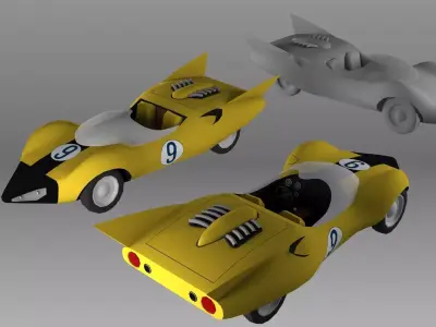 Shooting Star Low-poly 3D model