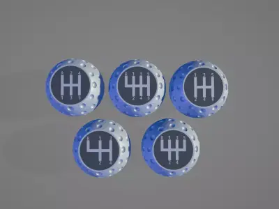 3D Printable Golf Ball Style Gear Knob Complete Legacy Pack  3D print model