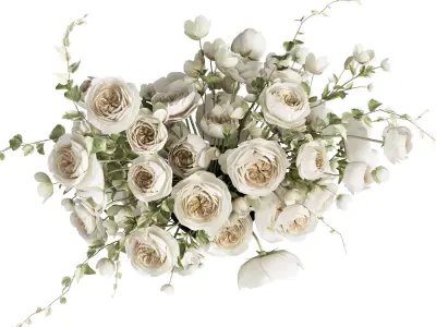 Flower In Vase 60 3D model