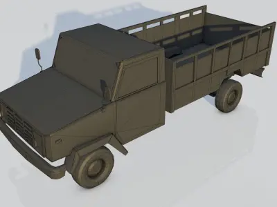 dodge 250 Free low-poly 3D model