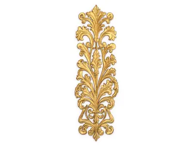 Classic decor ornament carved 43 3D model
