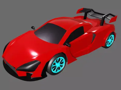 McLaren Car Model Low-poly 3D model