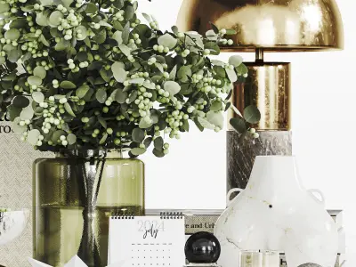 Decorative Set 025 Low-poly 3D model