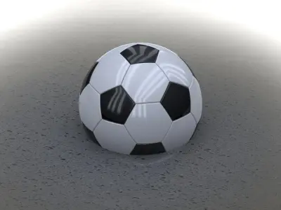 Soccer Ball Free 3D model 12