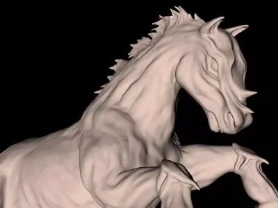 Fantasy Horse - detailed 3D model